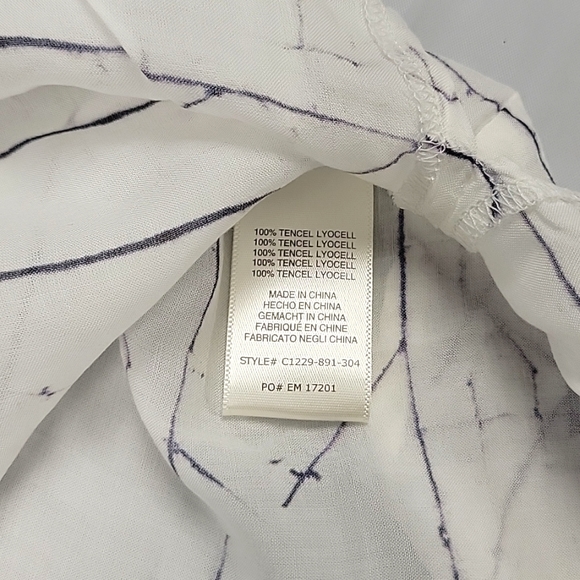 Anthropologie Exclusive Cloth & Stone Printed Tank Semi-sheer Sleeveless Blouse - Picture 3 of 5